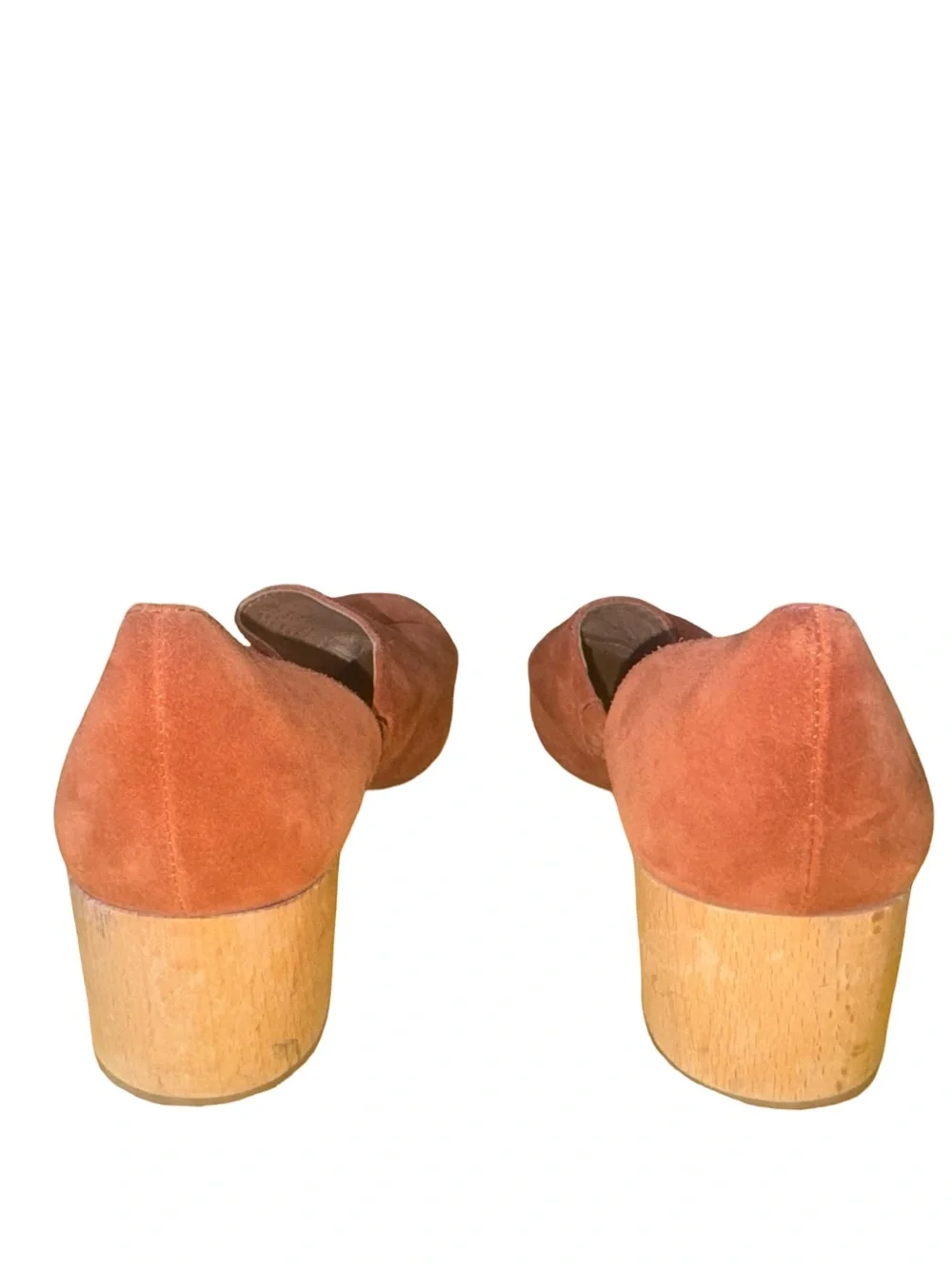 Madewell, the Kirstie low-cut suede‎ booties in rust orange size 9.5